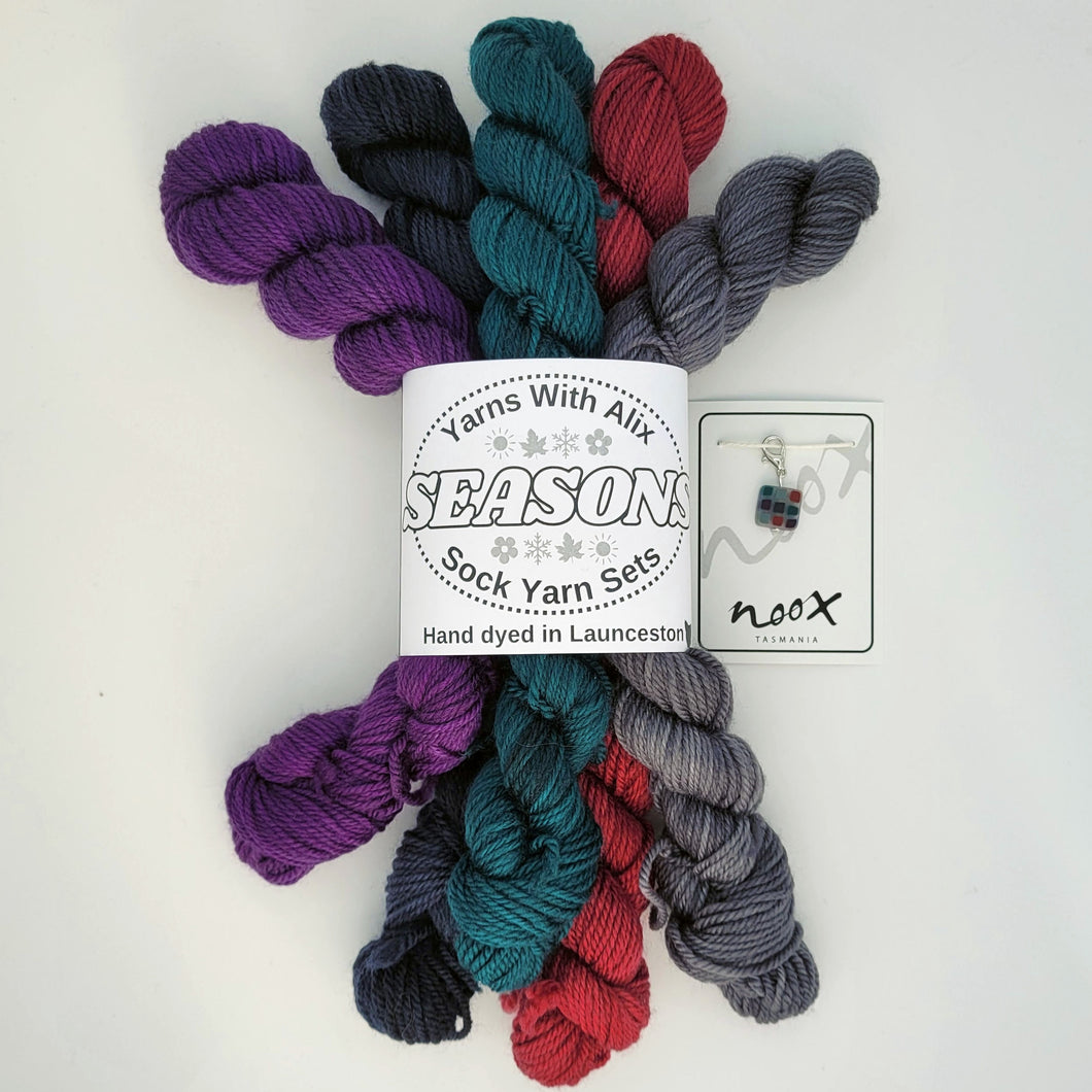 Dark Winter - Mini Skein Sock Sets