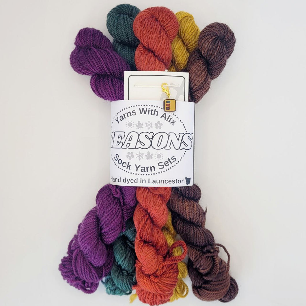 Dark Autumn - Mini Skein Sock Sets